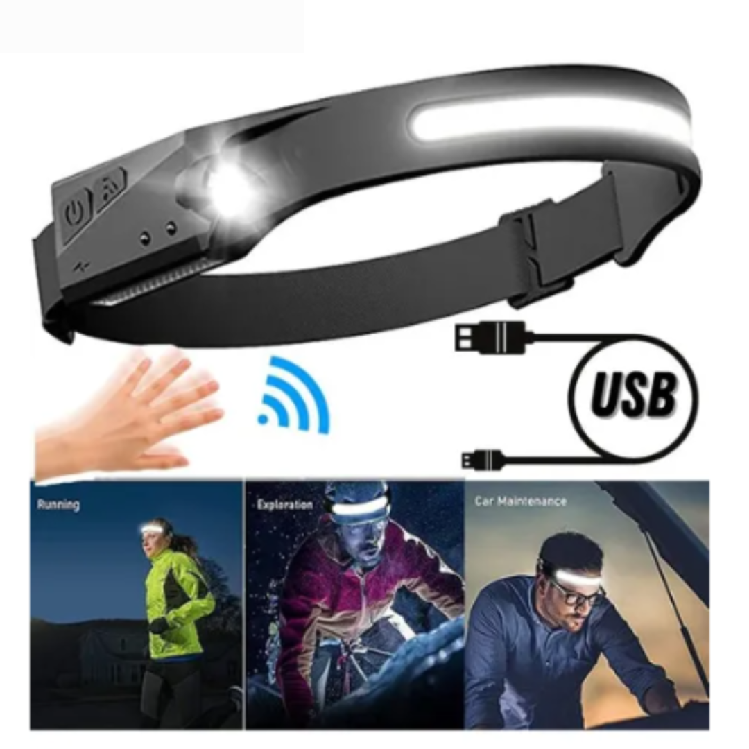 Lanterna de Cabeça Com Sensor