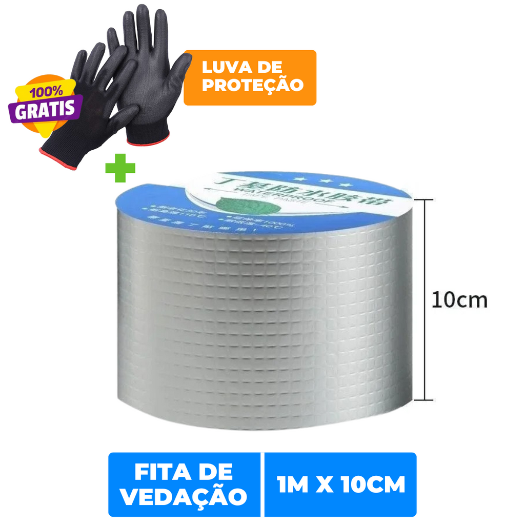 Fita de Vedação Impermeável para Vazamentos e Rachaduras